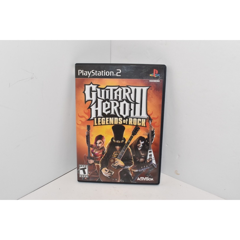 Guitar Hero III: Legends of Rock (Playstation 2) PS2 Game Complete With Manual